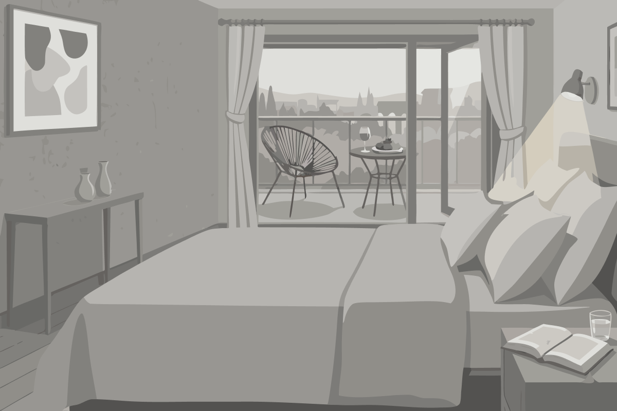 Chambre Lits Jumeaux - Vue sur Mer